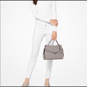 Michael Kors | Grey Pebbled Leather Bristol Satchel- Top Handle or Crossbody